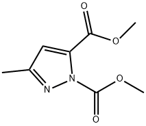 dimethyl 3-methyl-1H-pyrazole-1,5-dicarboxylate Structural