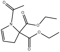 diethyl 1-acetyl-1H-pyrrole-2,2(3H)-dicarboxylate Structural