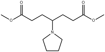 dimethyl 4-(pyrrolidin-1-yl)heptanedioate Structural