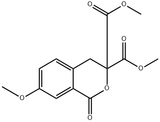 dimethyl 7-methoxy-1-oxoisochroman-3,3-dicarboxylate Structural