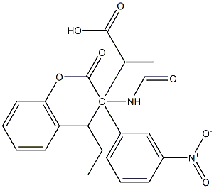 ethyl 3-(3-nitrophenyl)-3-(2-oxo-2H-chromene-3-carboxamido)propanoate Structural