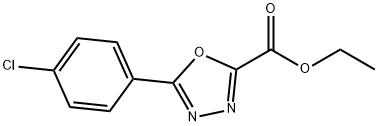 Ethyl 5-(4-chlorophenyl)-1,3,4-oxadiazole-2-carboxylate Structural