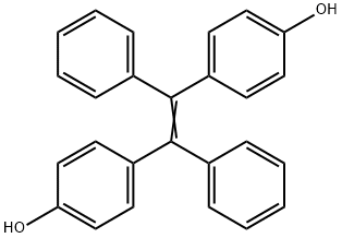 4,4'-(1,2-Diphenylethene-1,2-diyl)diphenol Structural