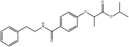 isopropyl 2-(4-(phenethylcarbamoyl)phenoxy)propanoate Structural