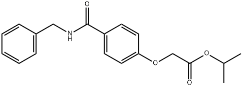 isopropyl 2-(4-(benzylcarbamoyl)phenoxy)acetate Structural