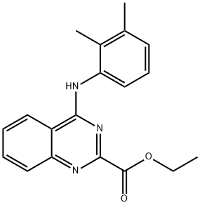ethyl 4-((2,3-dimethylphenyl)imino)-1,4-dihydroquinazoline-2-carboxylate Structural