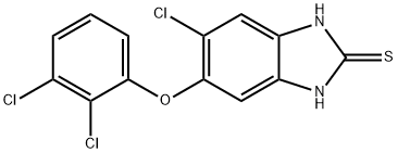 5-chloro-6-(2,3-dichorophenoxy)-2-thio-1H-benzimidazole Structural Picture