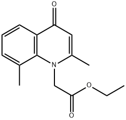 ethyl 2-(2,8-dimethyl-4-oxoquinolin-1(4H)-yl)acetate Structural