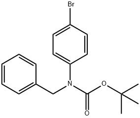 tert-Butyl benzyl(4-bromophenyl)carbamate Structural