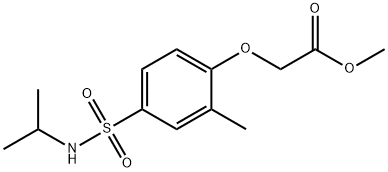 methyl 2-(4-(N-isopropylsulfamoyl)-2-methylphenoxy)acetate Structural