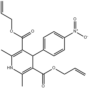diallyl 2,6-dimethyl-4-(4-nitrophenyl)-1,4-dihydropyridine-3,5-dicarboxylate Structural