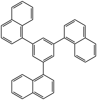 1,3,5-Tri(1-naphthyl)benzene Structural