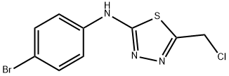 N-(4-Bromophenyl)-5-(chloromethyl)-1,3,4-thiadiazol-2-amine Structural