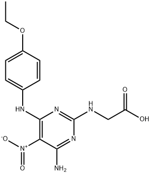 N-{4-amino-6-[(4-ethoxyphenyl)amino]-5-nitropyrimidin-2-yl}glycine Structural