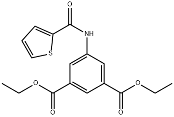 diethyl 5-(thiophene-2-carboxamido)isophthalate Structural