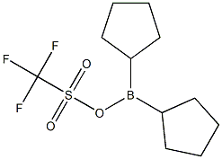Dicyclopentylboryl Trifluoromethanesulfonate Structural