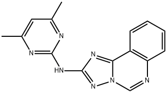 N-(4,6-dimethylpyrimidin-2-yl)[1,2,4]triazolo[1,5-c]quinazolin-2-amine Structural