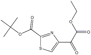 ethyl 2-(2-(tert-butoxycarbonyl)thiazol-4-yl)-2-oxoacetate Structural