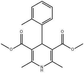 dimethyl 2,6-dimethyl-4-o-tolyl-1,4-dihydropyridine-3,5-dicarboxylate Structural