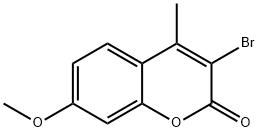 3-bromo-7-methoxy-4-methylchromen-2-one Structural