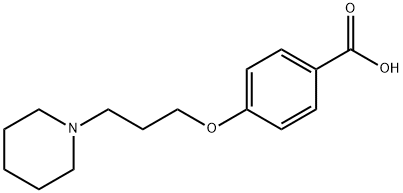 4-(3-(Piperidin-1-yl)propoxy)benzoic acid Structural