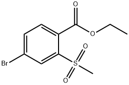ethyl 4-bromo-2-(methylsulfonyl)benzoate Structural