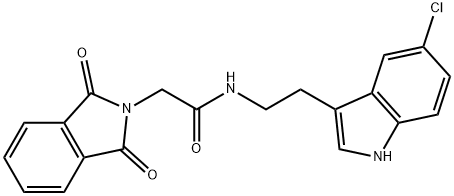 N-[2-(5-chloro-1H-indol-3-yl)ethyl]-2-(1,3-dioxo-1,3-dihydro-2H-isoindol-2-yl)acetamide Structural