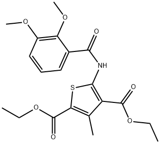 diethyl 5-(2,3-dimethoxybenzamido)-3-methylthiophene-2,4-dicarboxylate Structural