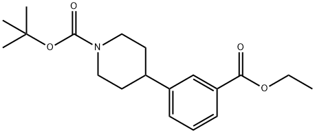 tert-butyl 4-(3-(ethoxycarbonyl)phenyl)piperidine-1-carboxylate Structural