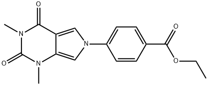 ethyl 4-(1,3-dimethyl-2,4-dioxo-3,4-dihydro-1H-pyrrolo[3,4-d]pyrimidin-6(2H)-yl)benzoate Structural