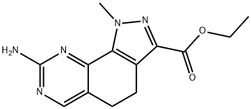 ethyl 8-amino-1-methyl-4,5-dihydro-1H-pyrazolo[4,3-h]quinazoline-3-carboxylate