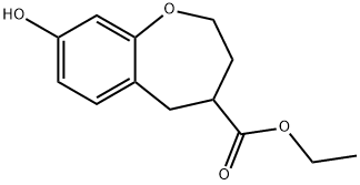 ethyl 8-hydroxy-2,3,4,5-tetrahydrobenzo[b]oxepine-4-carboxylate Structural