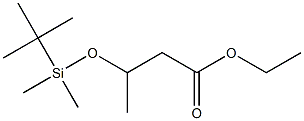 Butanoic acid, 3-[[(1,1-dimethylethyl)dimethylsilyl]oxy]-, ethyl ester Structural