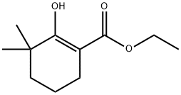 ethyl 2-hydroxy-3,3-dimethylcyclohex-1-enecarboxylate Structural