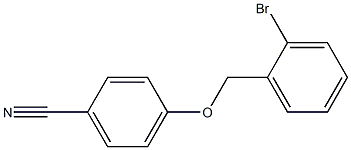 Benzonitrile, 4-[(2-bromophenyl)methoxy]- Structural
