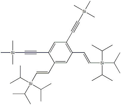 Silane,  [[4,6-bis[(trimethylsilyl)ethynyl]-1,3-phenylene]di-2,1-ethynediyl]bis[tris(1-  methylethyl)- Structural