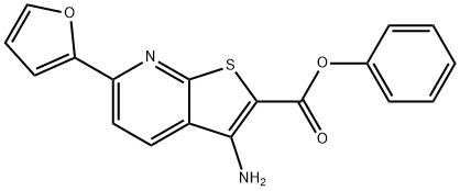 phenyl 3-amino-6-(furan-2-yl)thieno[2,3-b]pyridine-2-carboxylate Structural