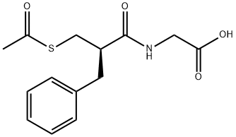 Glycine, N-[(2R)-2-[(acetylthio)methyl]-1-oxo-3-phenylpropyl]- Structural