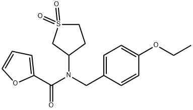 N-(1,1-dioxidotetrahydrothiophen-3-yl)-N-(4-ethoxybenzyl)furan-2-carboxamide Structural