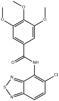 N-(5-chloro-2,1,3-benzothiadiazol-4-yl)-3,4,5-trimethoxybenzamide Structural
