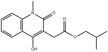 isobutyl 2-(4-hydroxy-1-methyl-2-oxo-1,2-dihydroquinolin-3-yl)acetate Structural