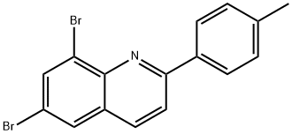 Quinoline, 6,8-dibromo-2-(4-methylphenyl)- Structural