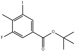 tert-butyl 3-fluoro-5-iodo-4-methylbenzoate Structural