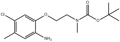 tert-butyl 2-(2-amino-5-chloro-4-methylphenoxy)ethyl(methyl)carbamate Structural