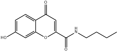 N-butyl-7-hydroxy-4-oxo-4H-chromene-2-carboxamide Structural
