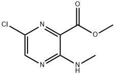 methyl 6-chloro-3-(methylamino)pyrazine-2-carboxylate Structural