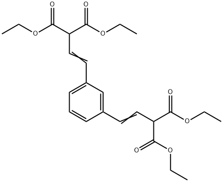 tetraethyl 2,2'-((1E,1'E)-1,3-phenylenebis(ethene-2,1-diyl))dimalonate Structural