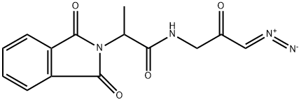 N-(3-diazo-2-oxopropyl)-2-(1,3-dioxoisoindolin-2-yl)propanamide Structural