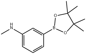 N-methyl-3-(4,4,5,5-tetramethyl-1,3,2-dioxaborolan-2-yl)benzenamine Structural