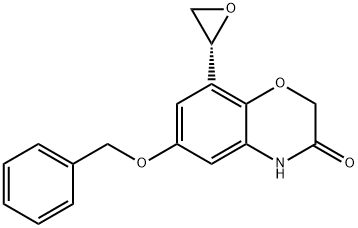 (R)-6-Benzyloxy-8-(oxiran-2-yl)-4H-benzo[1,4]oxazin-3-one Structural